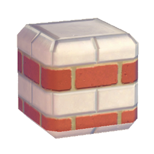 None Stylish brick wall (middle)