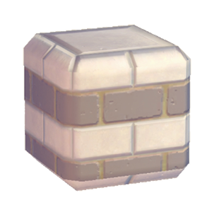 Beige Stylish brick wall (middle)