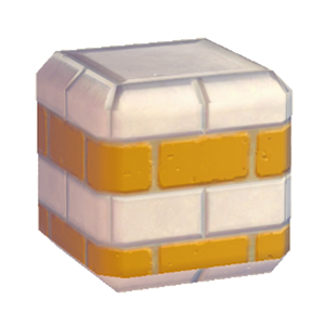 Yellow Stylish brick wall (middle)