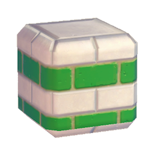 Green Stylish brick wall (middle)