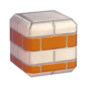 Orange Stylish brick wall (middle)