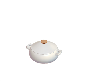 White Stylish cooking pot