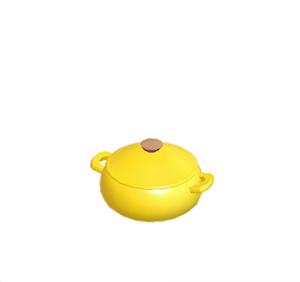 Yellow Stylish cooking pot