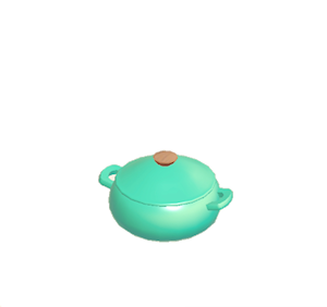 Aquamarine Stylish cooking pot