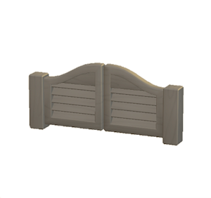 Black Swinging doors