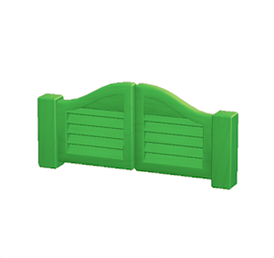 Green Swinging doors