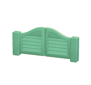 Aquamarine Swinging doors
