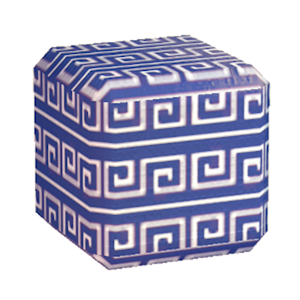 Navy Swirl print