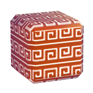 Red Swirl print