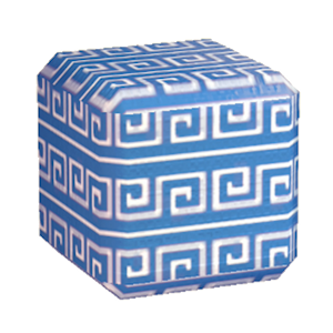 Blue Swirl print