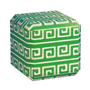 Green Swirl print