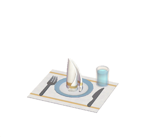 Cyan Table setting