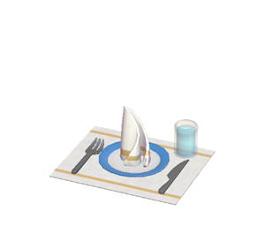Blue Table setting