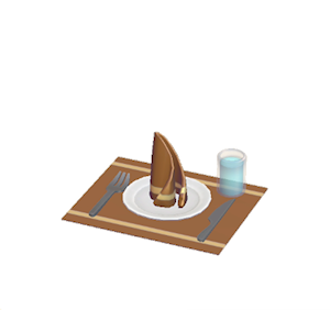 Brown Table setting