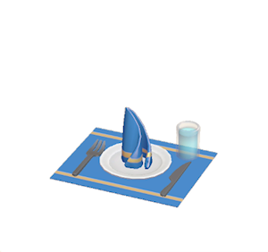 Blue Table setting