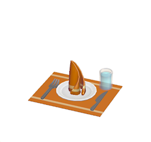 Orange Table setting