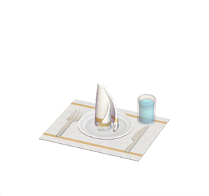White Table setting