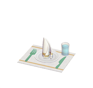 Aquamarine Table setting