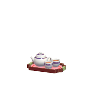 Plum Teaware set