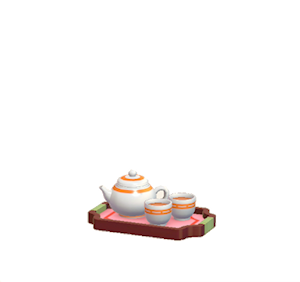 Orange Teaware set