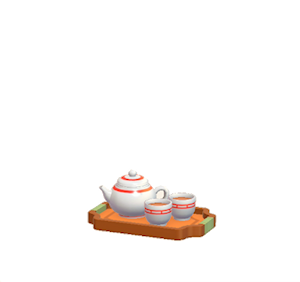 Orange Teaware set