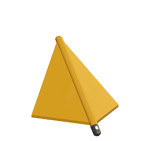 Yellow Tent hipped roof