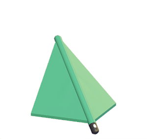 Aquamarine Tent hipped roof