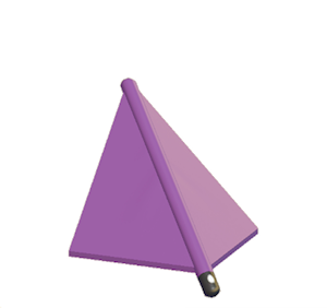 Purple Tent hipped roof