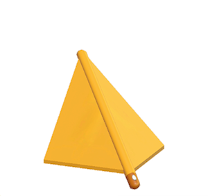 Orange Tent hipped roof