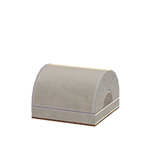 White Tiled roof decoration