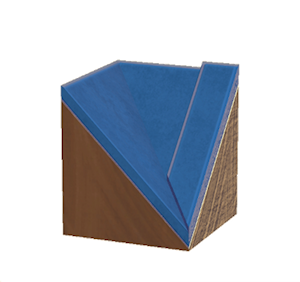 Blue Tiled roof valley