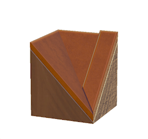 Orange Tiled roof valley