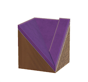 Purple Tiled roof valley