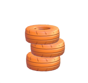 Orange Tires