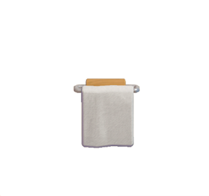 White Towel rack