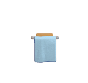 Blue Towel rack