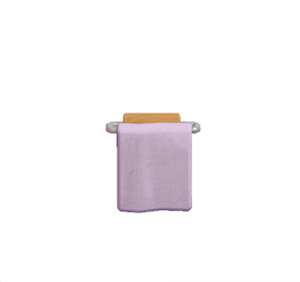 Purple Towel rack