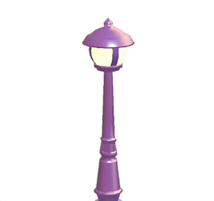 Purple Town streetlight