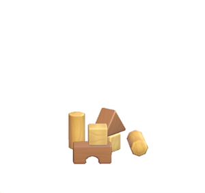 Brown Toy blocks