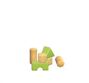 Lime Toy blocks