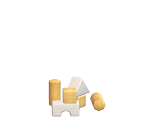 White Toy blocks
