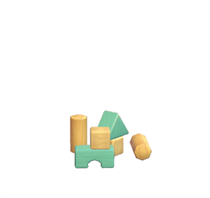 Aquamarine Toy blocks