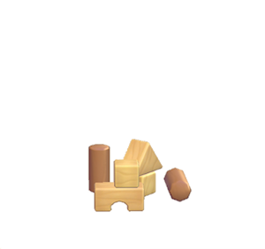 Brown Toy blocks
