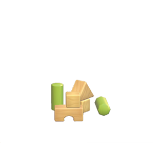 Lime Toy blocks