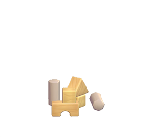Beige Toy blocks