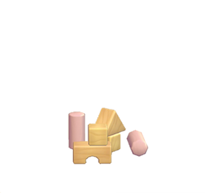 Pink Toy blocks