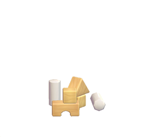 White Toy blocks