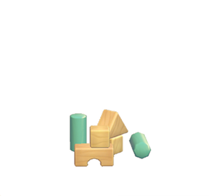 Aquamarine Toy blocks