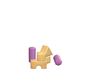 Purple Toy blocks