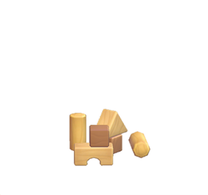 Brown Toy blocks